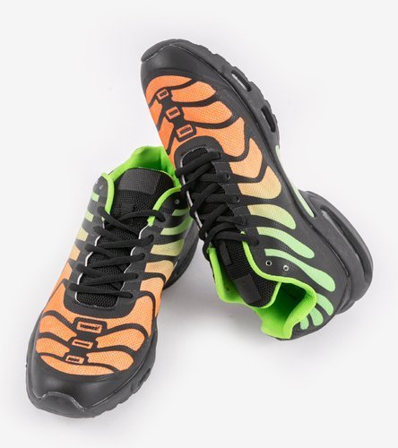 Černo-zelená pánská sportovní obuv 15009-Q