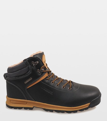 Černé zateplené sněhové boty M17097-2